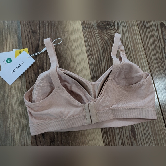 Momcozy Padded Nursing Pumping Bra Large Blush Pink Adjustable Breastfeeding NWT - Picture 2 of 7